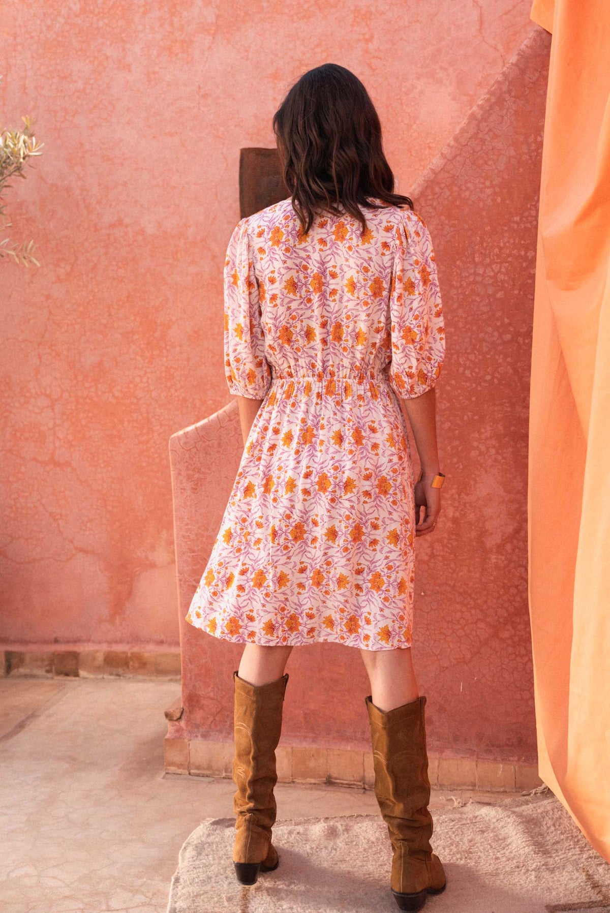 Narbonne Damenkleid mit Print aus Viskose, Wickeloptik – Produktbild 4