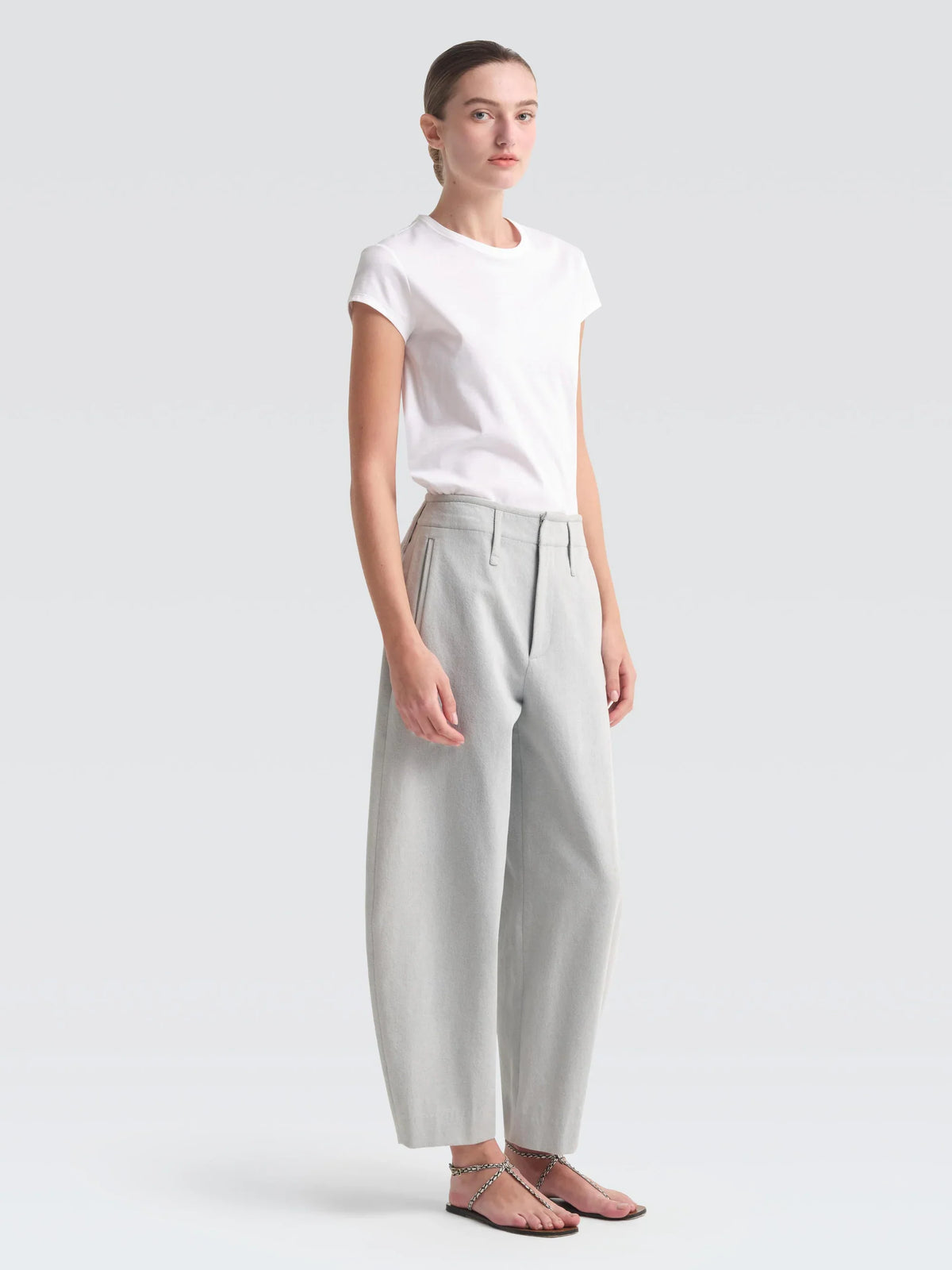 Ellie Denimhose im Barrel-Schnitt aus gewaschenem Denim – Produktbild 2