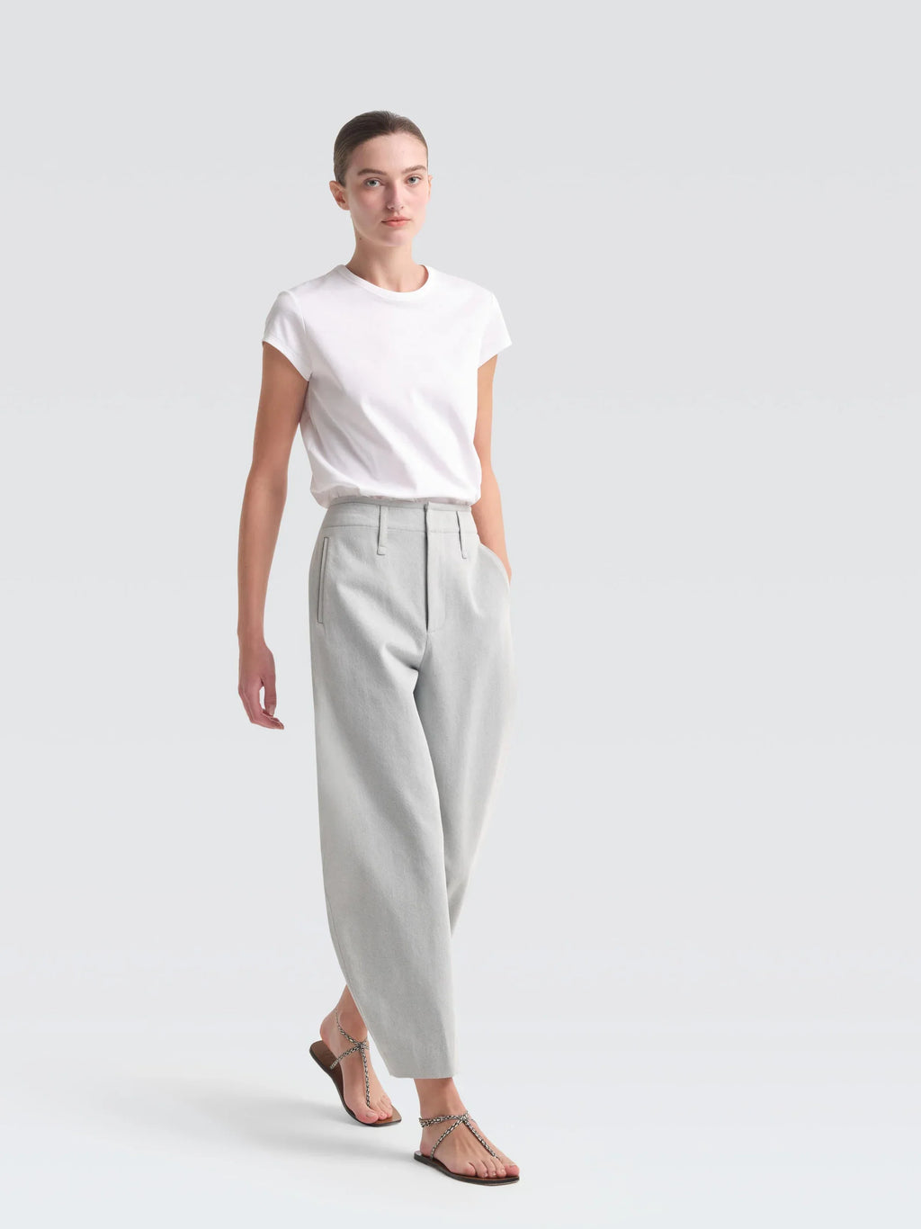 Ellie Denimhose im Barrel-Schnitt aus gewaschenem Denim – Produktbild 5